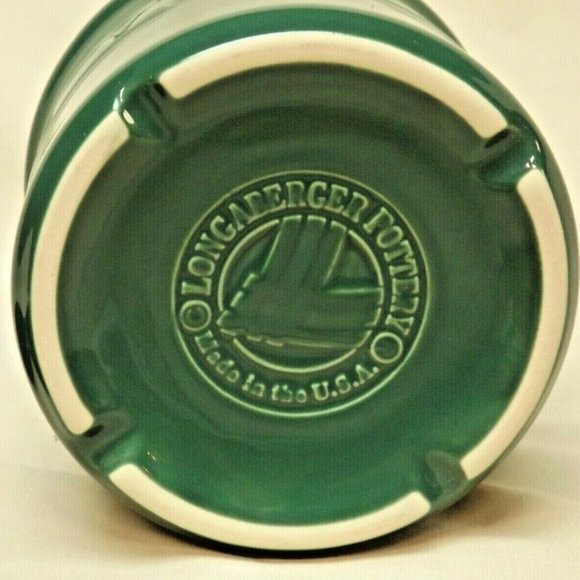 Longaberger Pottery Ivy Green 1 Pint Crock with New Coaster / Lid & Certificate - Picture 10 of 12